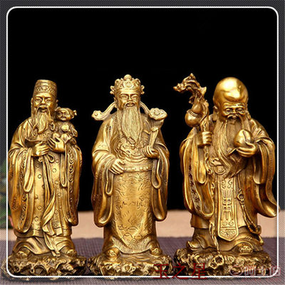 玉之星銅器工藝品 以福祿壽三星擺件，為家居與事業(yè)招財(cái)納福